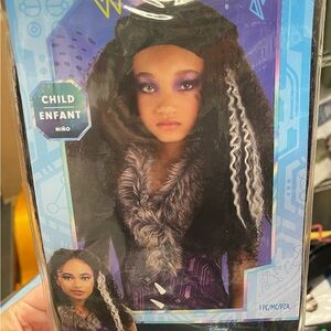 Child Black and White Wig